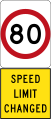 New 80 km/h Speed Limit (used in South Australia)