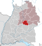 Lage des Landkreises Esslingen in Baden-Württemberg