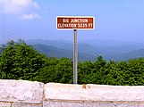 The Big Junction Overlook, near the summit of Big Junction