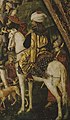 A man on horseback, probably Cem, by The Borgia Apartments, by Pinturicchio[7]