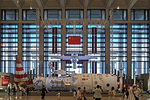 West Hall with exhibition of China Manned Space Program in 2023