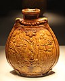 Northern Qi jar with Central Asian (probably Sogdian) dancers and musicians from the tomb at Anyang, 575 CE.[8][9]