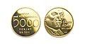 Goldmünzen (5000 Forint) in Gedenken an Adam Clark von 2010
