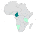 Lage Kameruns und der anderen deutschen Kolonien in Afrika (1913)