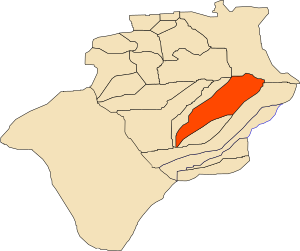 Location of El Ouata commune within Béchar Province