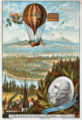 First flight with a dirigible balloon, 12 June 1784.