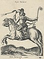 Crimean Tatar horseman. Engraving by Abraham de Bruyn (1575)