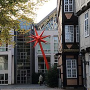 Von Lom-Anbau des Kunstmuseums, Ostfassade an der Kalandgasse (2018)