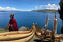 Lake Titicaca in the Andes