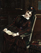 Young woman reading