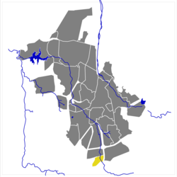 Karte von Cimbebasia im Stadtgebiet von Windhoek