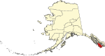 State map highlighting Prince of Wales-Hyder Census Area