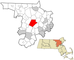 Location in Middlesex County, Massachusetts