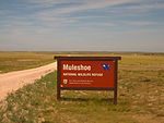 Entrance to Muleshoe National Wildlife Refuge