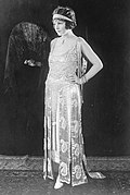 Actress Norma Talmadge in formal wear, early 1920s.