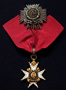 Star and neck Badge awarded to Sir Charles Taylor du Plat
