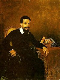 A portrait of Azeredo made in 1903 by Pedro Weingärtner