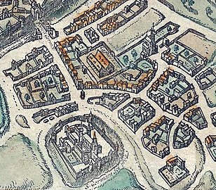 The Abbey in 1530 (bottom left)
