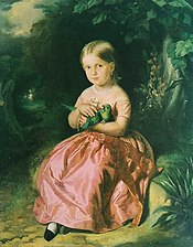 Princess Leopoldina of Brazil in pink gown (1853)