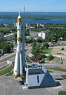 Soyuz launch vehicle monument, Samara