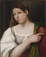 Portrait of a Girl in Budapest, c. 1505, one of his earliest paintings.
