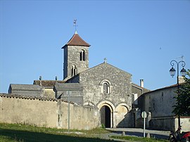 The church in Saint-Bris-des-Bois