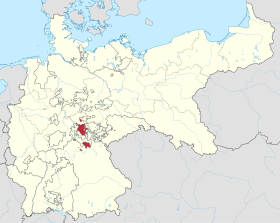 Lage von Sachsen-Coburg-Gotha im Deutschen Reich