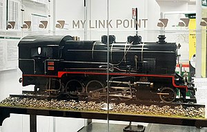 Modell einer 220 im Bahnhof Milano Cadorna