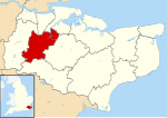 Tonbridge and Malling shown within Kent