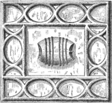 Rebus of Weston, a "waisted-tun", a barrel with concave ends.