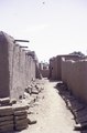 An alley in between mud houses, Segou 1972.