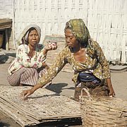 Women drying fish, 1971
