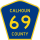 County Road 69 marker
