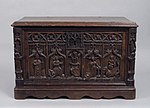 Gothic chest; late 15th century; walnut and iron; overall: 47 x 38.7 x 75.9 cm; Metropolitan Museum of Art