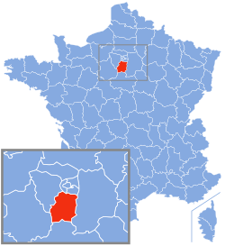 Location of Essonne in France