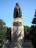 Steuben Monument (1910), Albert Jaegers, sculptor, Lafayette Park, Washington, D.C. There are copies in Germany, at Berlin-Dahlem, Magdeburg and Potsdam