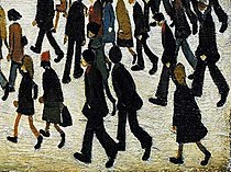 Going to Work - L S Lowry