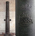"Grande couleuvrine" of Francis I, caliber: 140mm, length: 307 cm, recovered in Algiers in 1830.