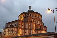 Kirche und Dominikanerkloster Santa Maria delle Grazie in Mailand mit dem „Letzten Abendmahl“ von Leonardo da Vinci