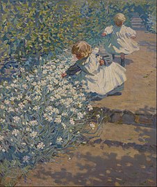 Helen McNicoll, Picking Flowers, c. 1920