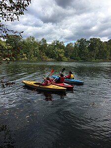 Kayaking is popular on the lake and kayaks can be rented on-site.