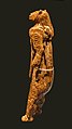 Löwenmensch, from Hohlenstein-Stadel, now in Ulmer Museum, Ulm, Germany, the oldest known anthropomorphic animal-human statuette, Aurignacian era, c. 35–40,000 BP