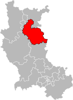 Situation of the canton of Le Coteau in the department of Loire