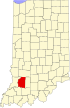 State map highlighting Daviess County