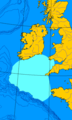Bereich (hellblau) der Keltischen See
