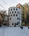 Melnikov House in Moscow. It was at the top of UNESCO's list of "Endangered Buildings". There is an international campaign to save it.