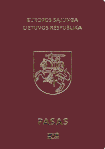 The current passport of the Republic of Lithuania design