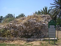 The remains of the internal fortification line erected by Farhi and de Phélippeaux within the walls of Acre during Napoleon's siege, May 1799.
