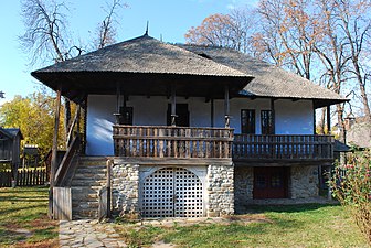 House from Chiojdu, Buzău County, now in the Dimitrie Gusti National Village Museum, unknown architect, 19th century
