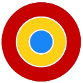 This roundel is seen on photographs from 1916, appearing on some aircraft.[69]